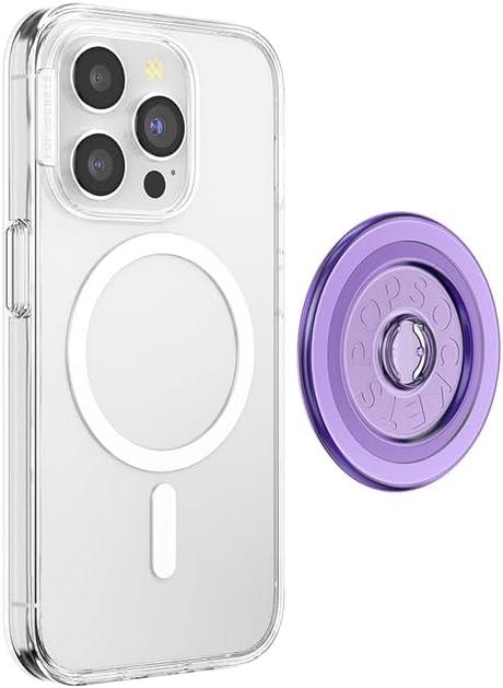 imagePopSockets Round Magnetic Base Only Compatible with PopSockets Tops KickOut BlackDusty Lavendar