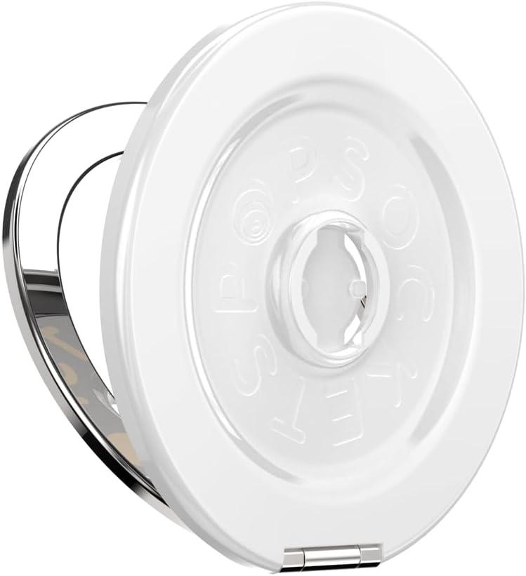 imagePopSockets Round Magnetic Base Only Compatible with PopSockets Tops KickOut BlackGlossy White