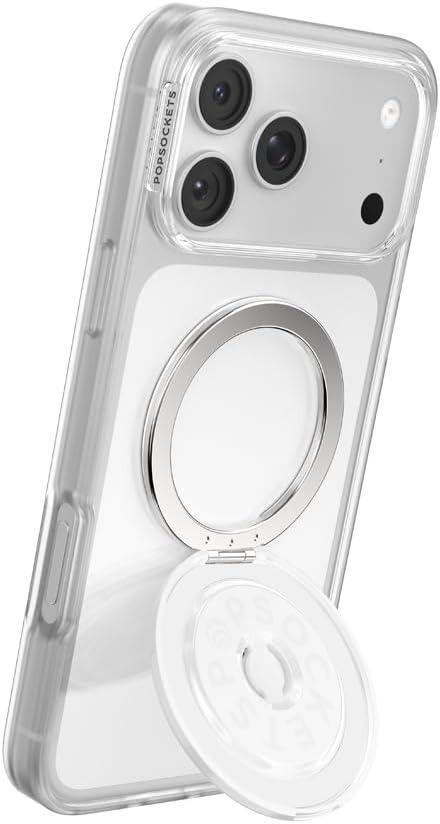 imagePopSockets Round Magnetic Base Only Compatible with PopSockets Tops KickOut BlackGlossy White