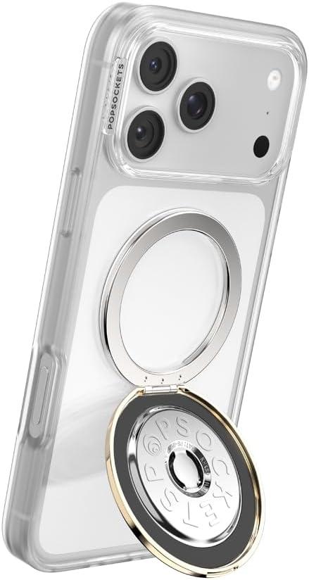 imagePopSockets Round Magnetic Base Only Compatible with PopSockets Tops KickOut BlackGold