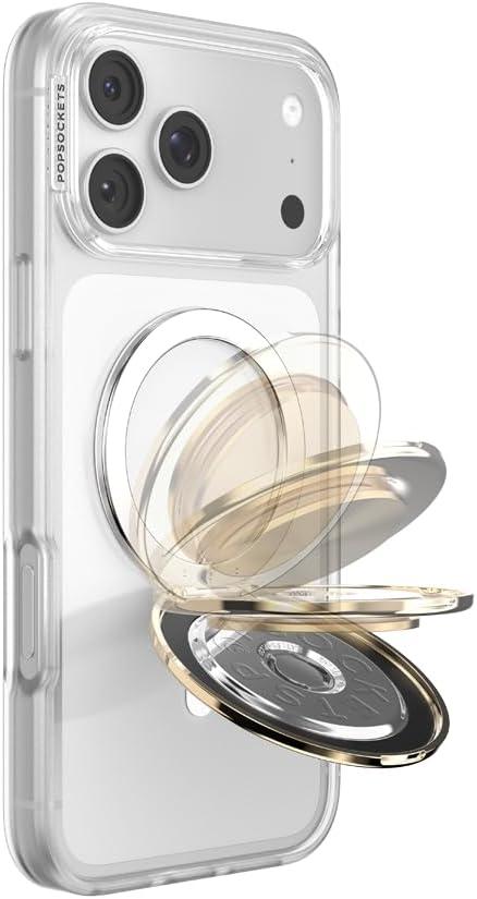 imagePopSockets Round Magnetic Base Only Compatible with PopSockets Tops KickOut BlackGold