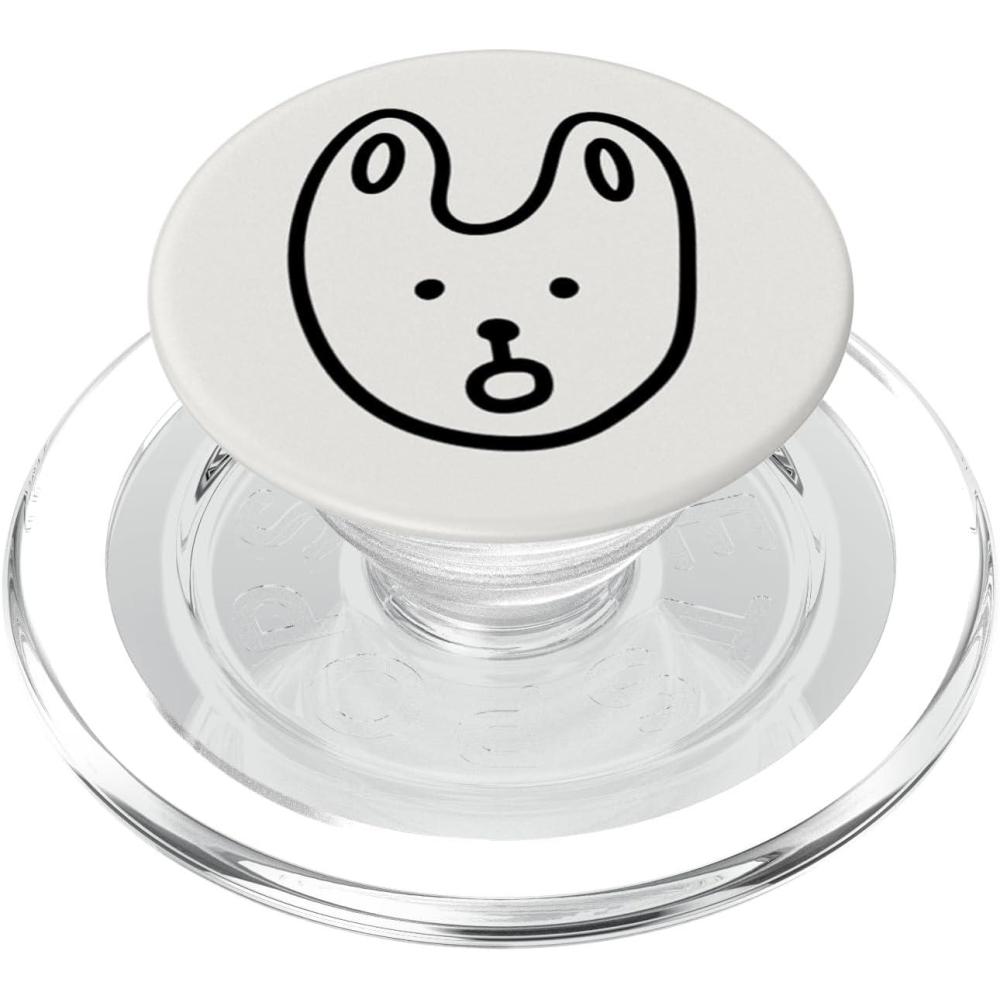 imagePopSockets Dog Phone Grip Cartoon Doggy PopSockets PopGrip for MagSafeMagnetic PopGrip