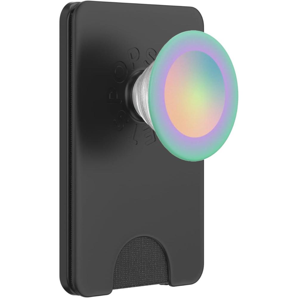 imagePopSockets Phone Grip Green Aura PopSockets PopGrip for MagSafeMagnetic PopWallet
