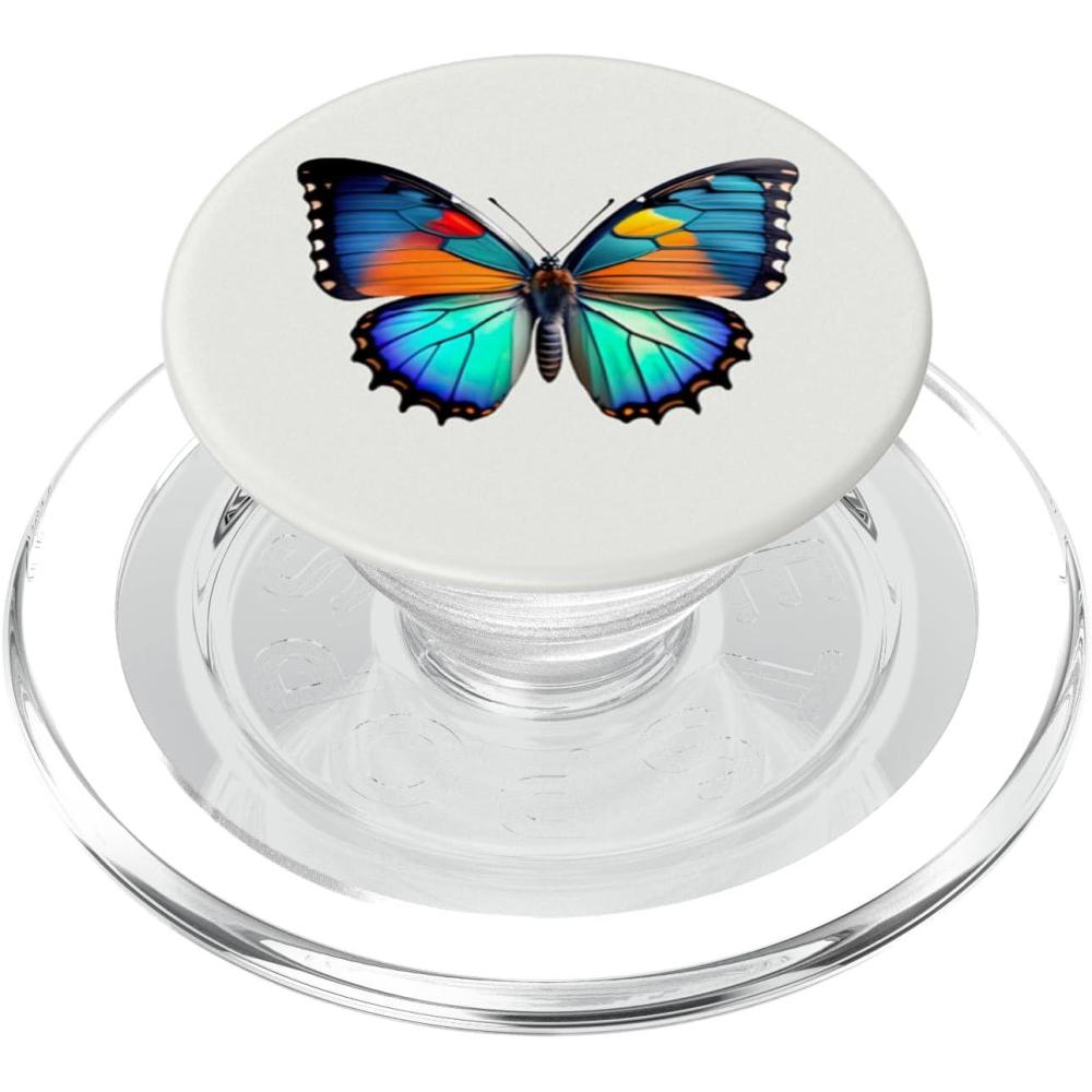 imagePopSockets Phone Grip Butterfly Vibrant Monarch PopSockets PopGrip for MagSafeMagnetic PopGrip