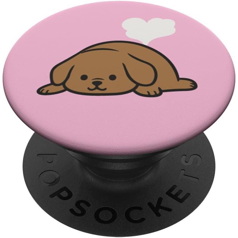 imagePopSockets Phone Grip Dog Sleeper Pupper PopSockets PopGrip for MagSafeAdhesive PopGrip