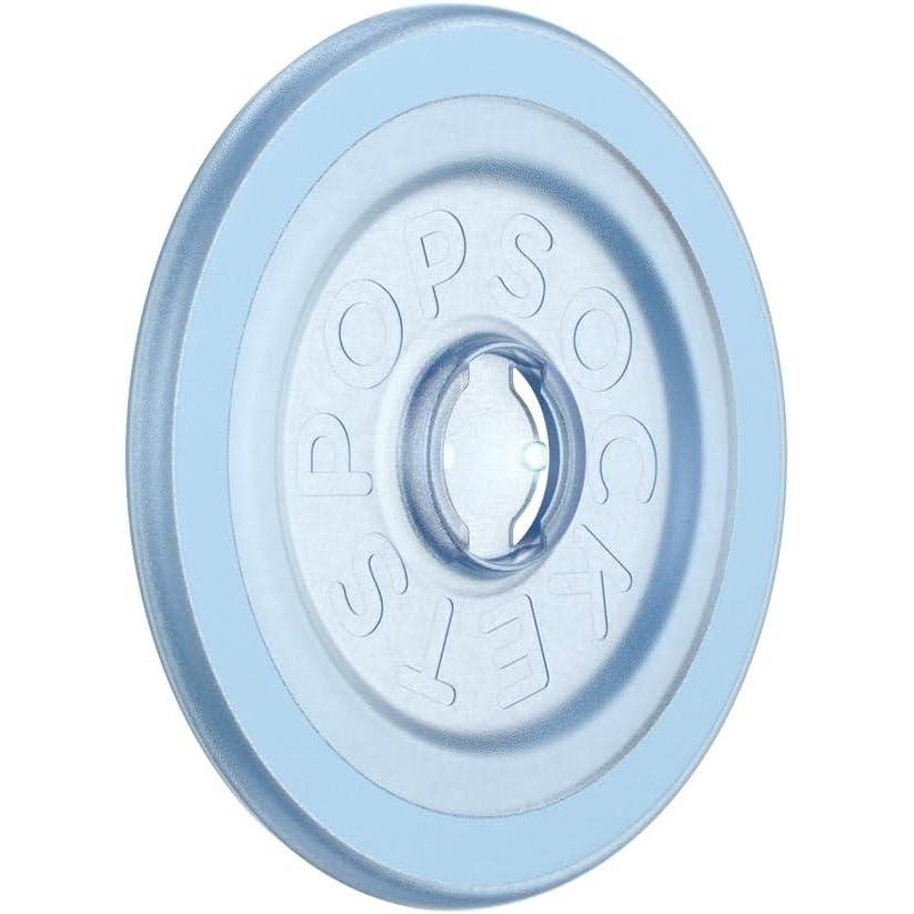imagePopSockets Round Magnetic Base Only Compatible with PopSockets Tops KickOut BlackTransluscent Ice Blue