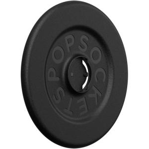 PopSockets Round Magnetic Base Only, Compatible with PopSockets Tops, Kick-Out – Black(Black)