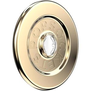 PopSockets Round Magnetic Base Only, Compatible with PopSockets Tops, Kick-Out – Black(Gold)