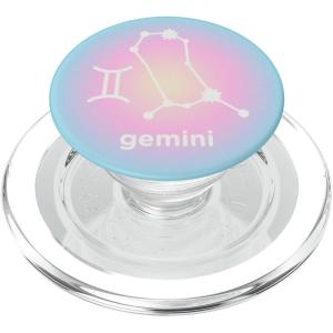 PopSockets Zodiac Phone Grip – Gemini Zodiac Sign PopSockets PopGrip for MagSafe(Magnetic PopGrip)