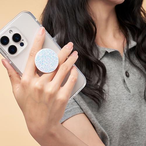 imagePopSockets Adhesive Phone Grip Holder Phone Stand PlantBased Night AuraConfetti White