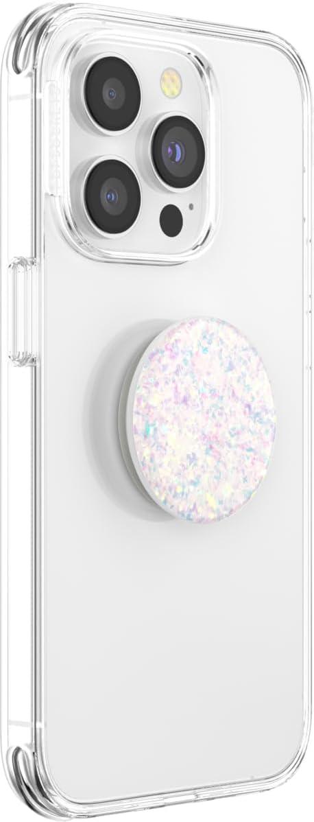 imagePopSockets Adhesive Phone Grip Holder Phone Stand PlantBased Night AuraConfetti White
