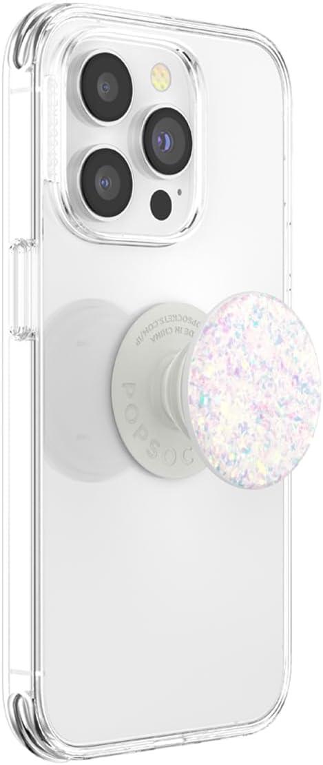 imagePopSockets Adhesive Phone Grip Holder Phone Stand PlantBased Night AuraConfetti White