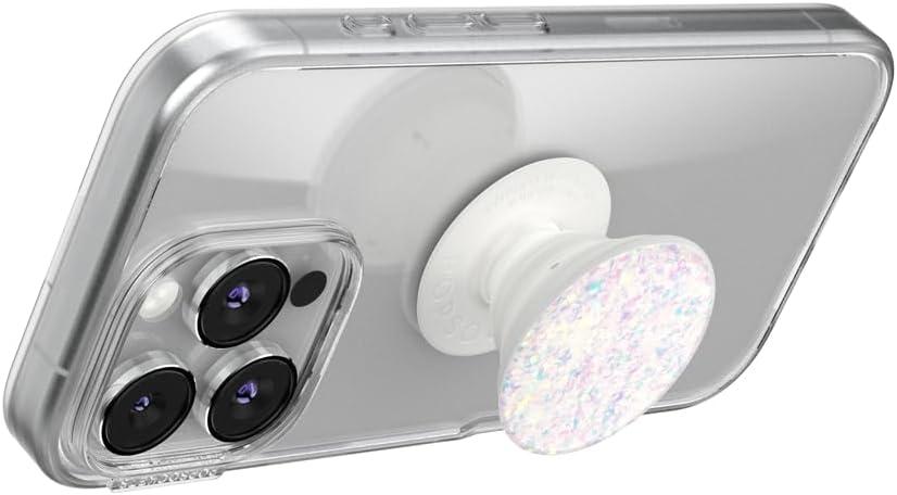 imagePopSockets Adhesive Phone Grip Holder Phone Stand PlantBased Night AuraConfetti White