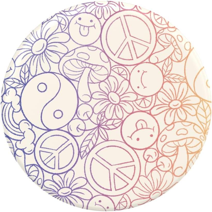 imagePopSockets Adhesive Phone Grip Holder Phone Stand PlantBased Night AuraPeace Love