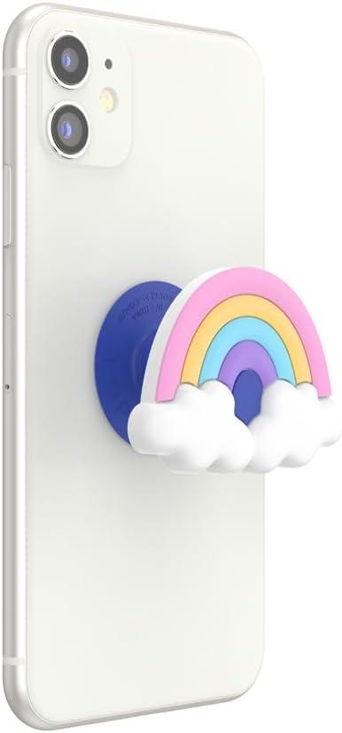 imagePopSockets Adhesive Phone Grip Holder Phone Stand PlantBased Night AuraPopOut Rainbow