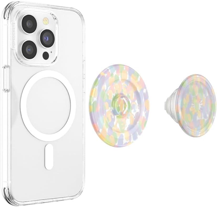 imagePopSockets Adhesive Phone Grip Holder Phone Stand PlantBased Night AuraRainbow Glass