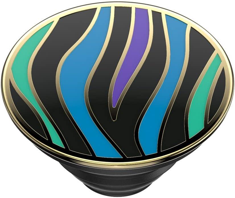 imagePopSockets Adhesive Phone Grip Holder Phone Stand PlantBased Night AuraWild Stripe