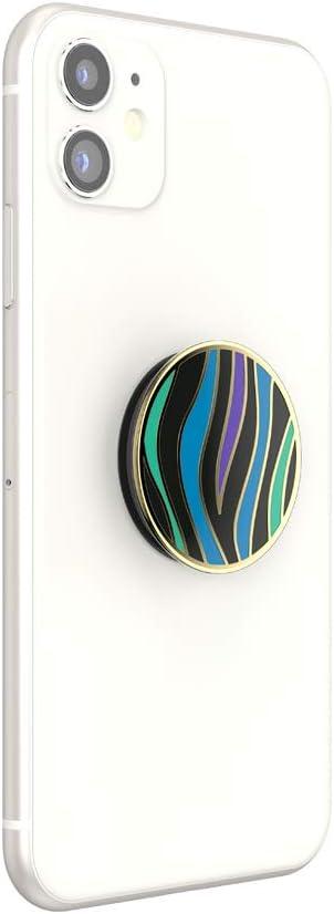 imagePopSockets Adhesive Phone Grip Holder Phone Stand PlantBased Night AuraWild Stripe