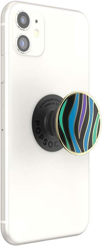 imagePopSockets Adhesive Phone Grip Holder Phone Stand PlantBased Night AuraWild Stripe