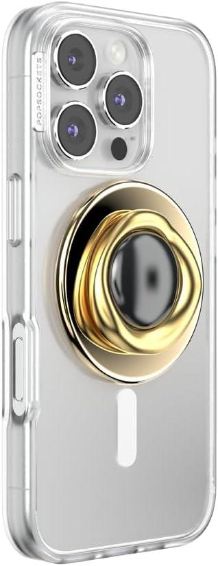 imagePopSockets Phone Grip for MagSafe Magnetic Holder Phone Stand Crystal Eye of the Beholder GoldEye of the Beholder Gold