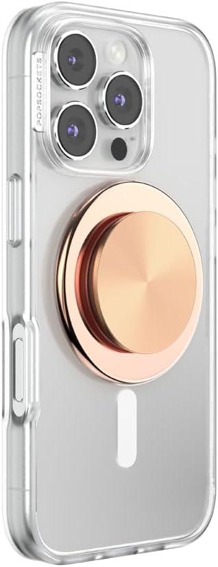 imagePopSockets Phone Grip for MagSafe Magnetic Holder Phone Stand Crystal Eye of the Beholder GoldRadial Rose Gold
