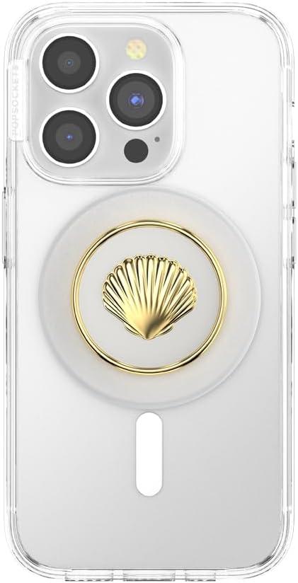 imagePopSockets Phone Grip for MagSafe Magnetic Holder Phone Stand Crystal Eye of the Beholder GoldVenus White