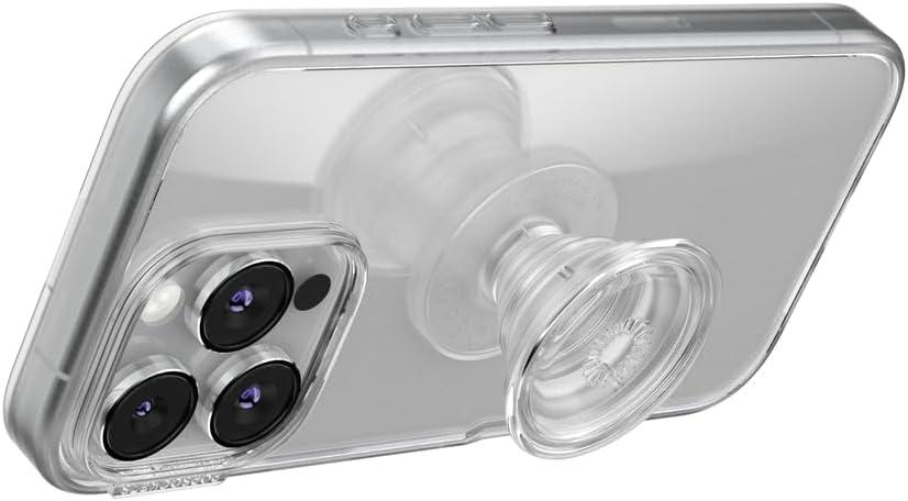 imagePopSockets Phone Grip for MagSafe Magnetic Holder Phone Stand Crystal Eye of the Beholder SilverClear