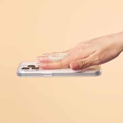 imagePopSockets Phone Grip for MagSafe Magnetic Holder Phone Stand Crystal Eye of the Beholder SilverClear