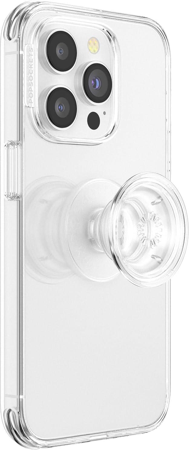 imagePopSockets Phone Grip for MagSafe Magnetic Holder Phone Stand Crystal Eye of the Beholder SilverClear