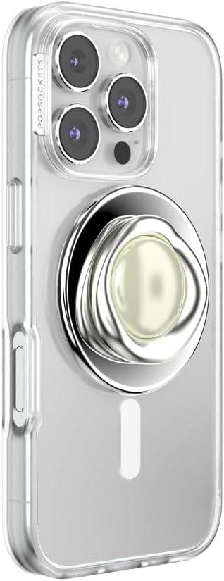 imagePopSockets Phone Grip for MagSafe Magnetic Holder Phone Stand Crystal Eye of the Beholder SilverEye of the Beholder Silver