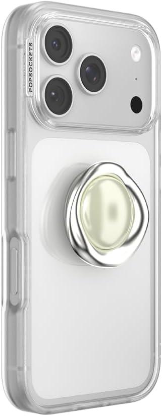 imagePopSockets Phone Grip for MagSafe Magnetic Holder Phone Stand Crystal Eye of the Beholder SilverEye of the Beholder Silver Adhesive