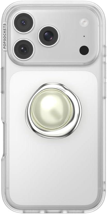 imagePopSockets Phone Grip for MagSafe Magnetic Holder Phone Stand Crystal Eye of the Beholder SilverEye of the Beholder Silver Adhesive