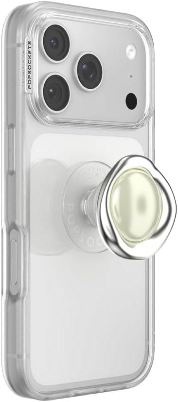 imagePopSockets Phone Grip for MagSafe Magnetic Holder Phone Stand Crystal Eye of the Beholder SilverEye of the Beholder Silver Adhesive