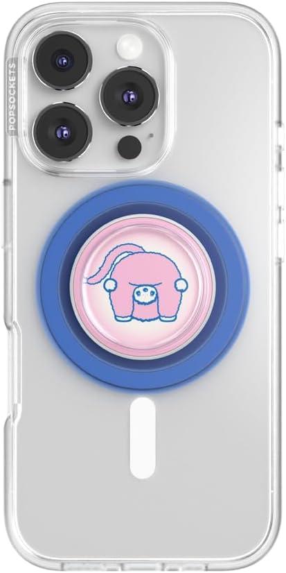 imagePopSockets Phone Grip for MagSafe Magnetic Holder Phone Stand Hot Pink Papel picadoCutie Patootie