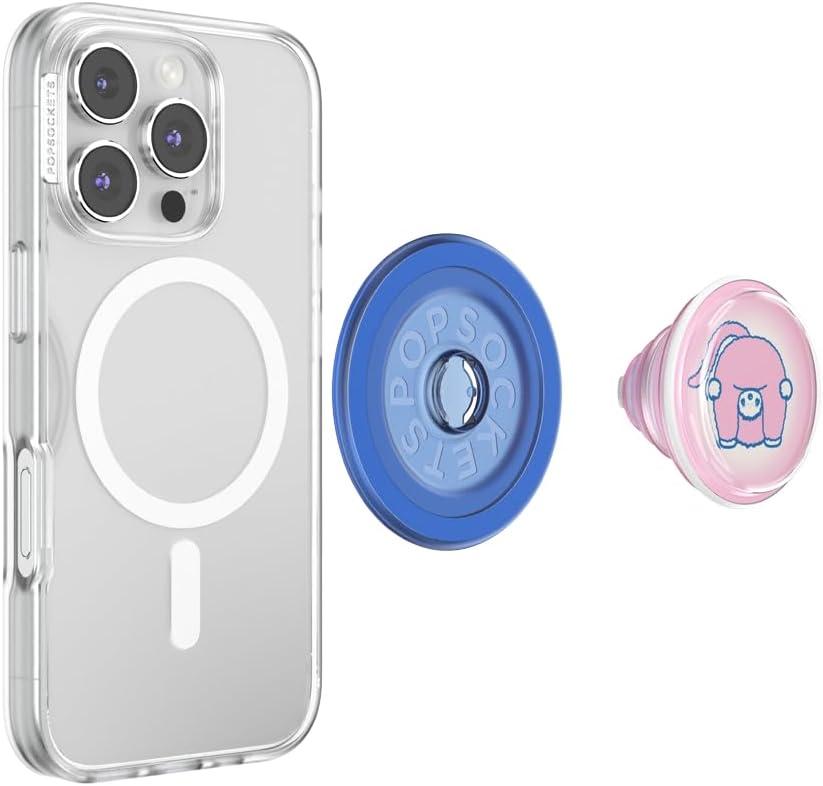 imagePopSockets Phone Grip for MagSafe Magnetic Holder Phone Stand Hot Pink Papel picadoCutie Patootie