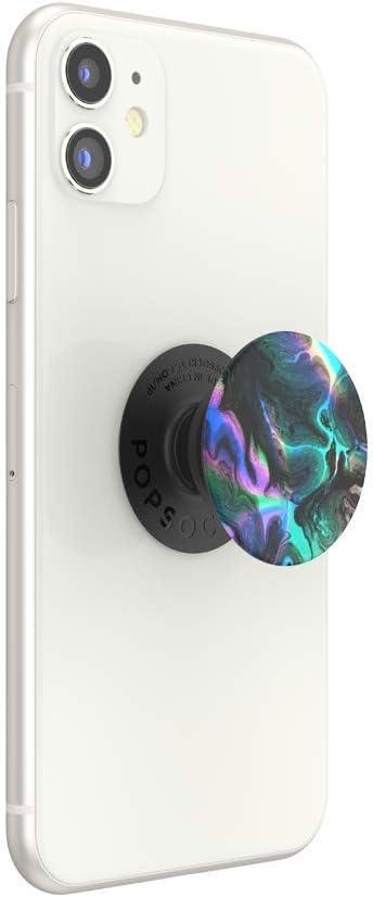 imagePopSockets Phone Grip for MagSafe Magnetic Holder Phone Stand Hot Pink Papel picadoOil Agate