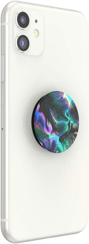 imagePopSockets Phone Grip for MagSafe Magnetic Holder Phone Stand Hot Pink Papel picadoOil Agate
