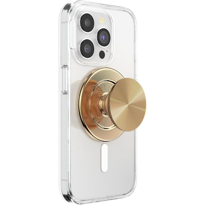 imagePopSockets Phone Grip for MagSafe Magnetic Holder Phone Stand Crystal Eye of the Beholder GoldAluminum Radial Gold