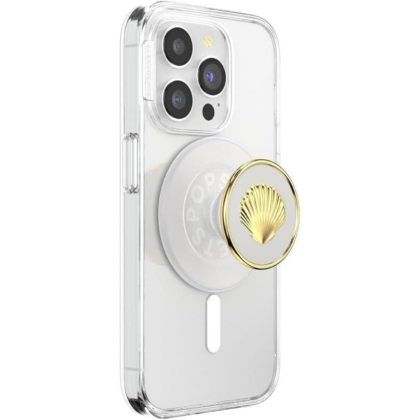 imagePopSockets Phone Grip for MagSafe Magnetic Holder Phone Stand Crystal Eye of the Beholder GoldVenus White