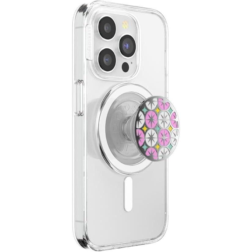imagePopSockets Phone Grip for MagSafe Magnetic Holder Phone Stand Hot Pink Papel picadoAtomic Wallpaper