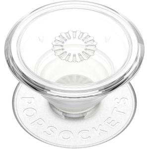 PopSockets Phone Grip for MagSafe, Magnetic Holder, Phone Stand, Crystal – Eye of the Beholder Silver(Clear)