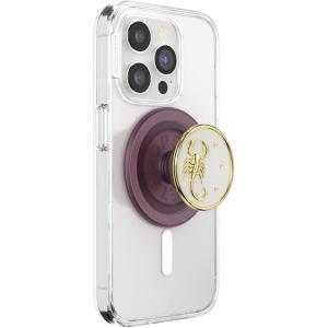 PopSockets Phone Grip for MagSafe, Magnetic Holder, Phone Stand, Hot Pink – Papel picado(Scorpio)
