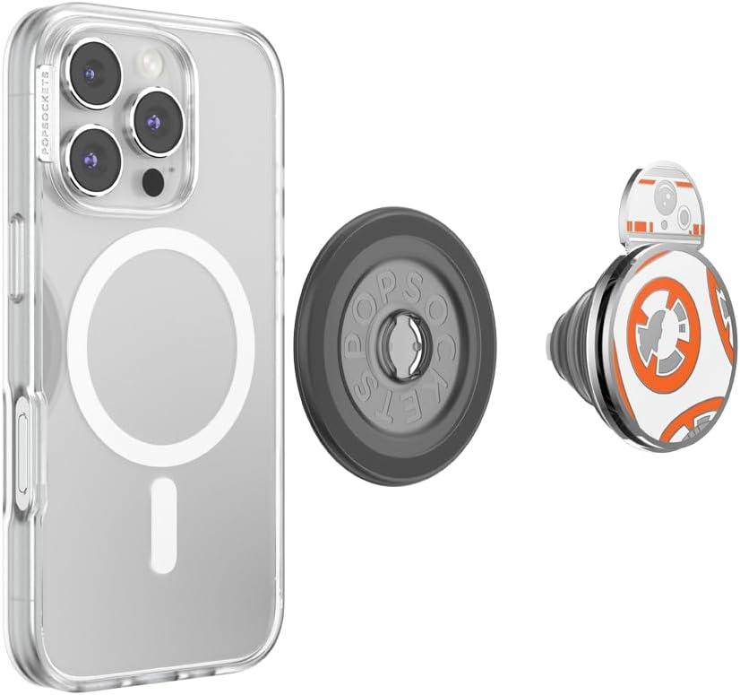 imagePopSockets Phone Grip for MagSafe Magnetic Holder Phone Stand Disney Tidepool Squishy Force SnackEnamel BB8