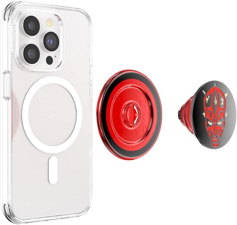 imagePopSockets Phone Grip for MagSafe Magnetic Holder Phone Stand Disney Tidepool Squishy Force SnackEnamel Darth Maul