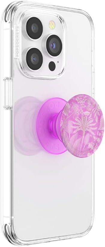 imagePopSockets Phone Grip for MagSafe Magnetic Holder Phone Stand Cute Pink Curves ClayTan Lines
