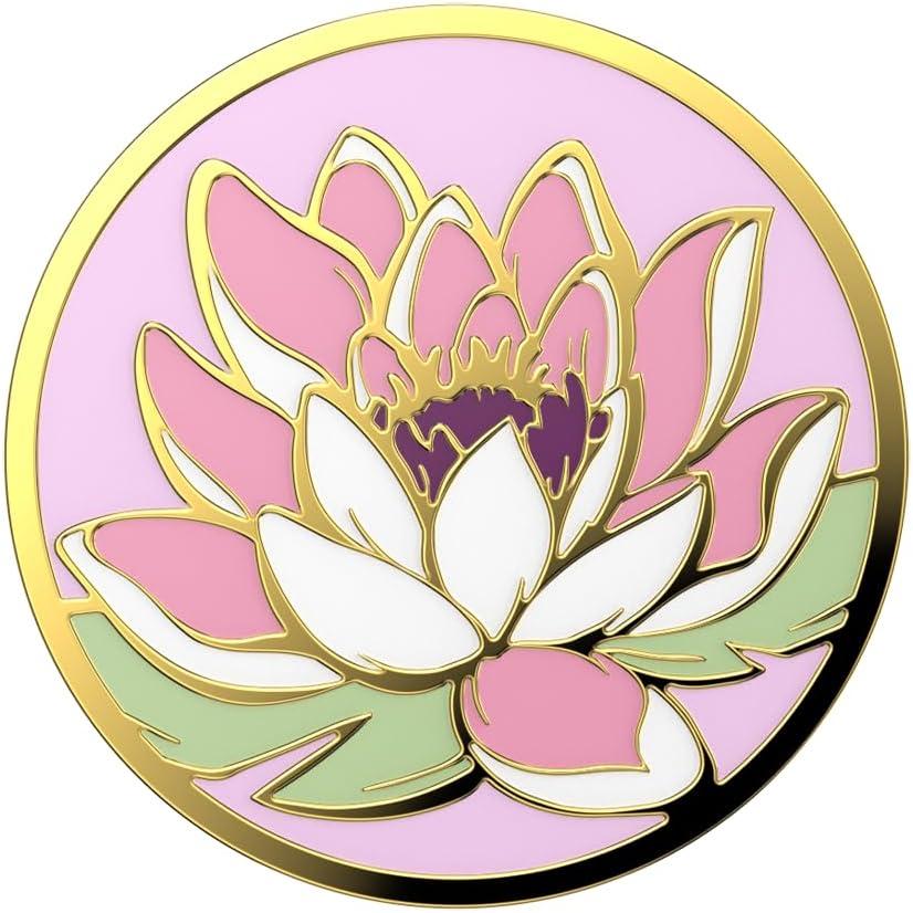 imagePopSockets Phone Grip for MagSafe Magnetic Holder Phone Stand Cute Pink Curves ClayWater Lily