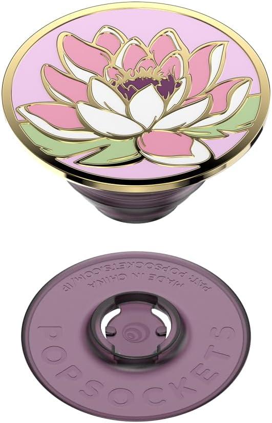 imagePopSockets Phone Grip for MagSafe Magnetic Holder Phone Stand Cute Pink Curves ClayWater Lily