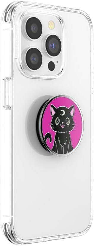 imagePopSockets Phone Grip with Expanding Kickstand Adhesive Grip Shaky Bones WhiteBlack Cat Magic