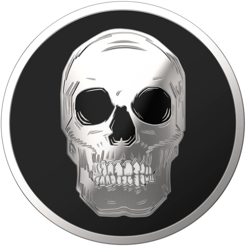 imagePopSockets Phone Grip with Expanding Kickstand Adhesive Grip Shaky Bones WhiteCranium
