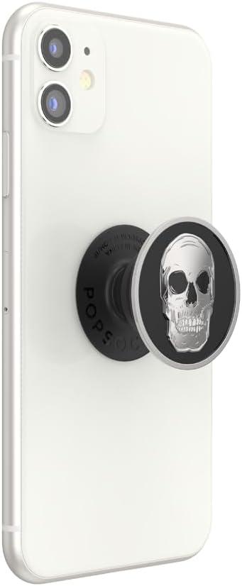 imagePopSockets Phone Grip with Expanding Kickstand Adhesive Grip Shaky Bones WhiteCranium